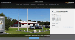 Desktop Screenshot of hc-automobiler.dk