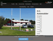 Tablet Screenshot of hc-automobiler.dk